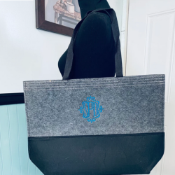 Monogram Felt Tote