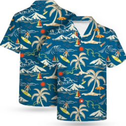 Men's Sublimated Hawaiian Cuban Collar Camp Shirt