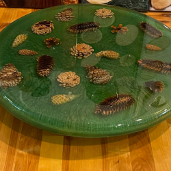 Pine & Resin Lazy Susan