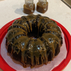 Guinness Chocolate Cake with Salted Caramel Glaze