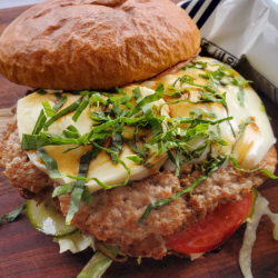 Caprese Double Smash Burger