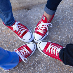 Wear Red Sneakers