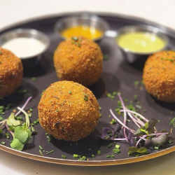 Brisket & Shiitake Potato Balls