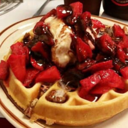 Belgium Strawberry Waffle