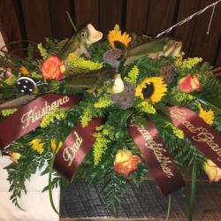 Casket piece funeral flowers