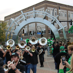 UND Pep Rally in Town Square