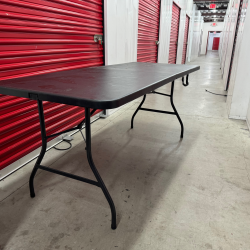 Black Plastic Folding Table