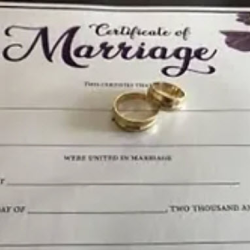 Marriage Made Official License Signing