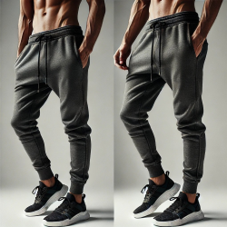 Charcoal Drawstring Joggers