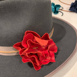 Custom Leather Flowers for Cowboy Hats