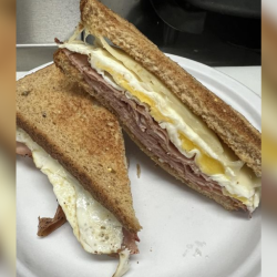 Ham Egg And Cheese Sandwich 