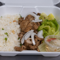 Chicken Adobo Rice Plate