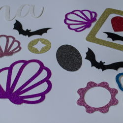 Glitter Cardstock Cutouts