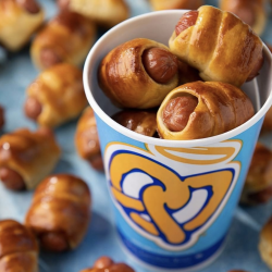 Mini Pretzel Dogs Bucket