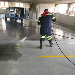 Parking Garage Pressure Washing