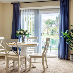 Sliding Glass Doors to Personal Patios