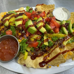 BBQ Bacon Cheeseburger Nachos