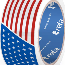 Printed Packaging Tape USA FLAG