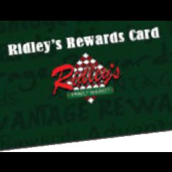 Ridley's Advantage Card 