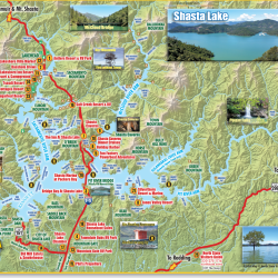 SHASTA LAKE MAP