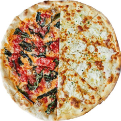 Half & Half Pizza Pies