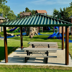 Pavilions and Picnic Table Seating Now Available