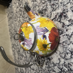 Floral Enamel Teapot