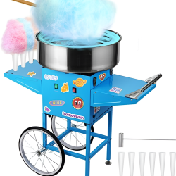 Commercial Cotton Candy Machine with Blue Cart