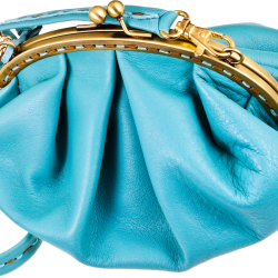 Stylish Turquoise Leather Handbag