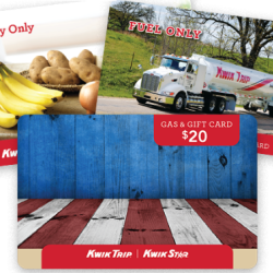 Gift Cards and Kwik Trip Merch
