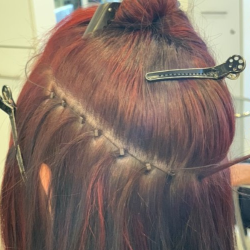 Applying Hair Extensions