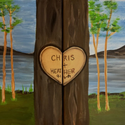 Acrylic Art Couples Kit - 2 11x14 canvases