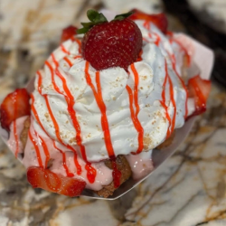 Strawberry Cheesecake Churro