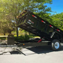 6x12 Black Dump Bed