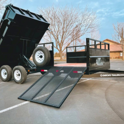 7x18 Black Combo Trailer