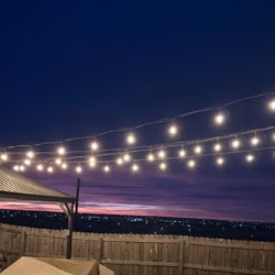Installation of Patio String Lighting