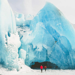 Winter Ice Cave Adventure