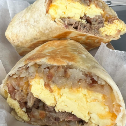Brisket Breakfast Burritos