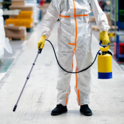 Electrostatic Spray Disinfecting with Clorox Total 360