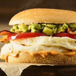 Bacon, Avocado & Tomato Egg White Sandwich