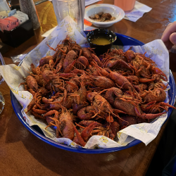 Spicy Boiled Crawfish Platter with Dipping Sauce