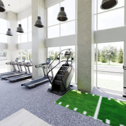 Bi-level professional fitness studio