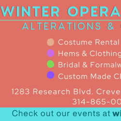 Alterations & Costume Rental at Winter Opera St. Louis!