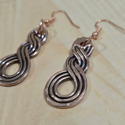 Spiral Copper Earrings