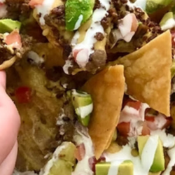 Nachos Supreme Nachos with Molida Asada