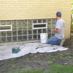 Glass Block Window Installation
