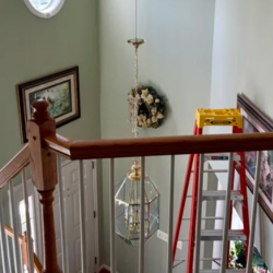 Chandelier Lift Install