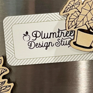 Wooden Houseplant Magnet Set (4)