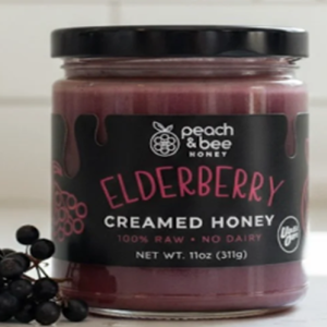 Elderberry Creamed Honey- 11 Oz