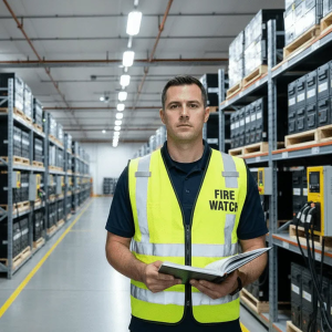 EV Battery Warehouse Fire Watch